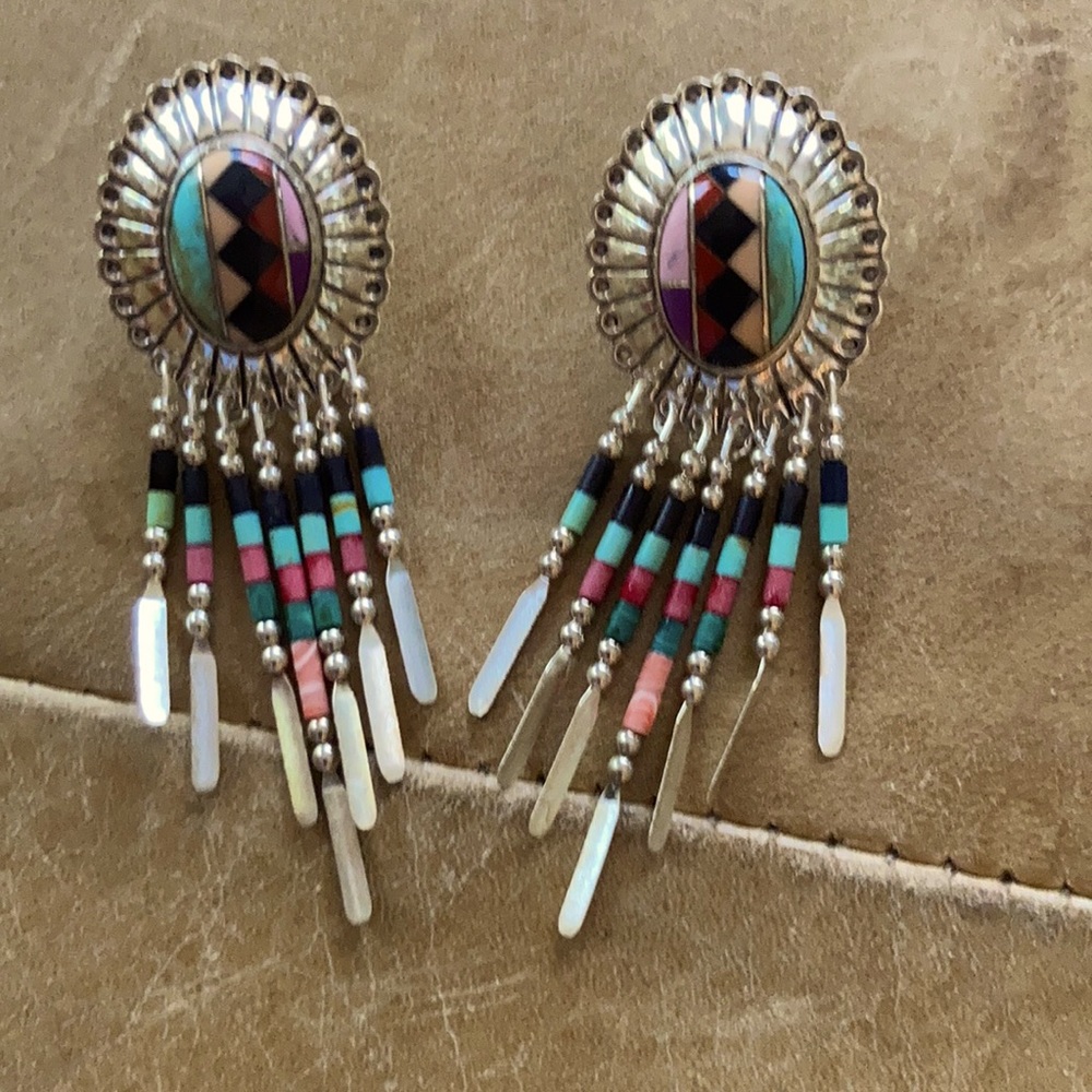 Sterling silver Native America Earrings